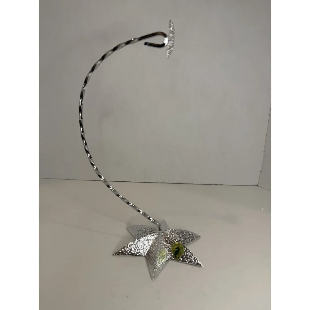 Retired Waterford Irish Crystal Silver Star Metal Ornament Stand